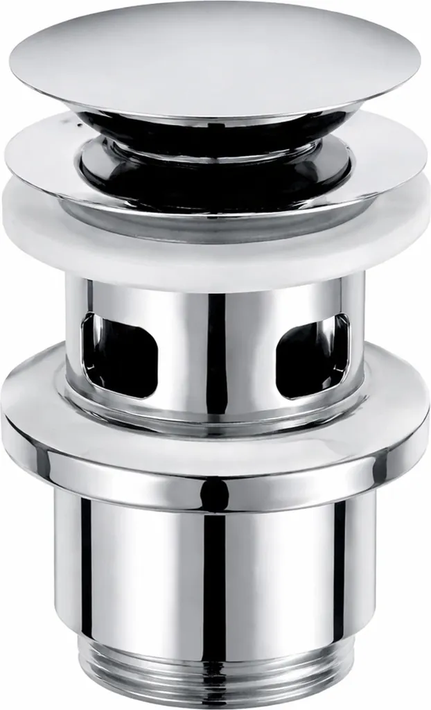 Scarico Lavabo Kludi 1042405-00 Chrome | Design Moderno Push-Open G1 1/4
