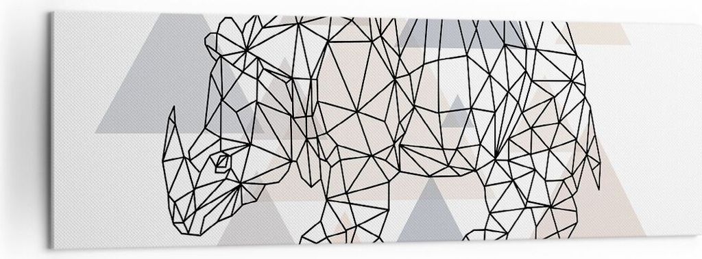 Bild auf Leinwand - Leinwandbild - Tier Abstraktion - 160x50cm - Wand Bild - Wanddeko - Wandbilder - Leinwanddruck - Bilder - Kunstdruck - Wanddeko...