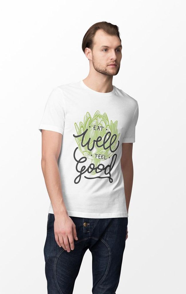 D&B Uni Polo ST00111 Eat Well Weiß-Größe 5XL