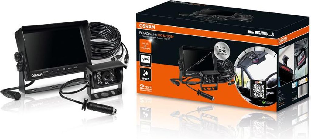 Osram Rückfahrkamerasystem Roadsight mit Monitor Produktbild 