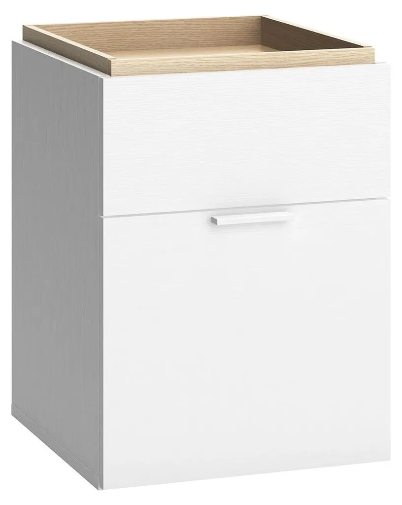 Chevet 2 tiroirs blanc bois 4you : fini le désordre sur votre table