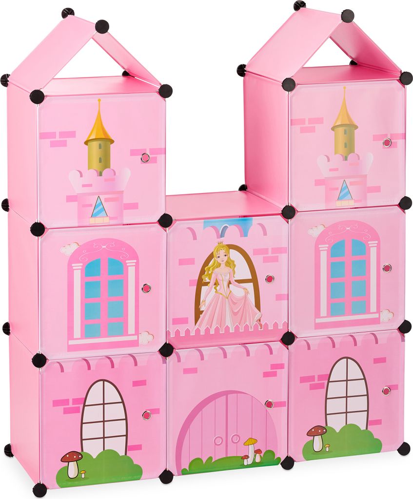 relaxdays Steckregal Kinderzimmer als Schloss Produktbild 9