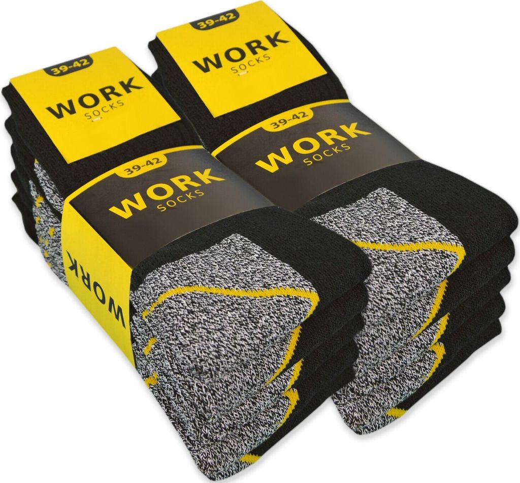 Arbeitssocken Herren 10 oder 20 Paar "WORK" Arbeits Socken Produktbild