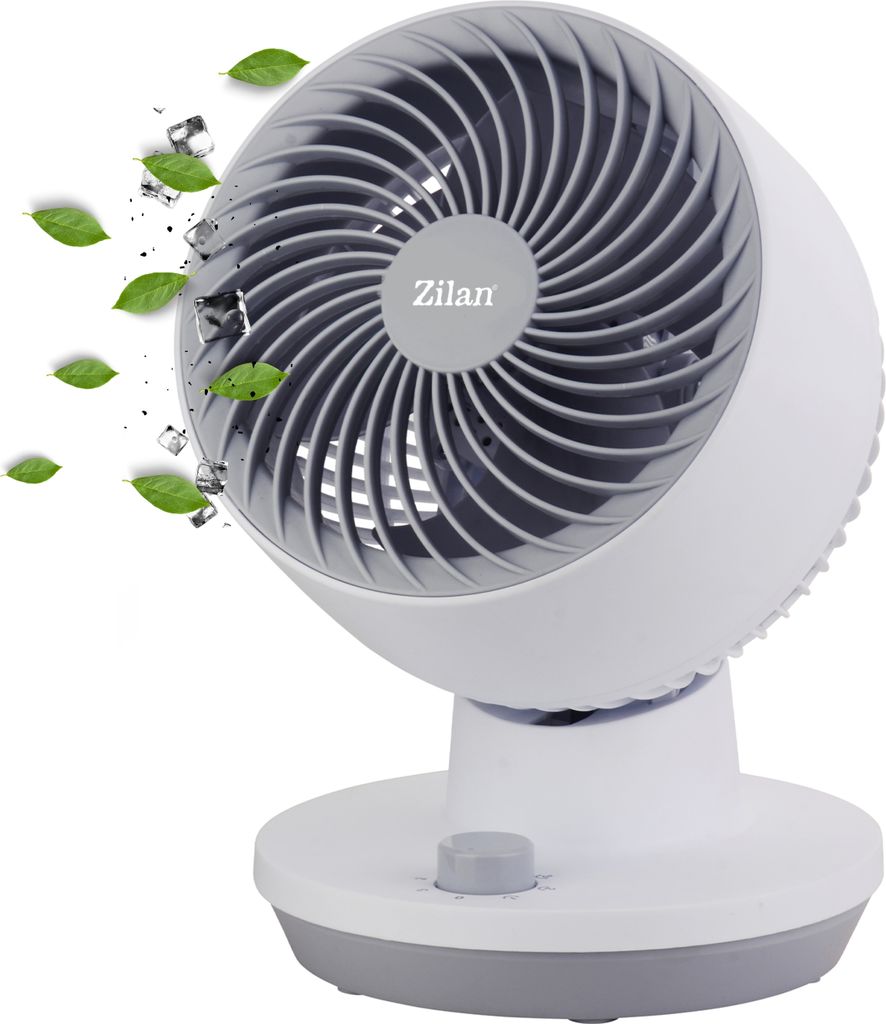 Zilan Tischventilator Sehr leise Ventilator klein 3 Stufen Energiesparend Geeignet für Büro Schlafzimmer Windmaschine Miniventilator Luftkühler ...