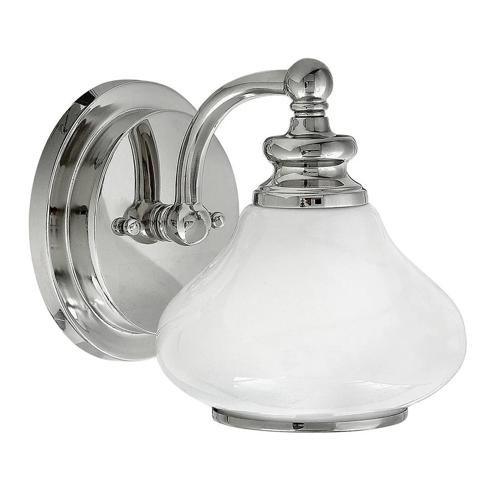 Applique étanche IP44 Ainsley contre l'humidité en métal chrome poli G9