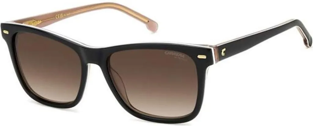 Lunettes de soleil Carrera 3001S6 monture rectangulaire noire et rouge