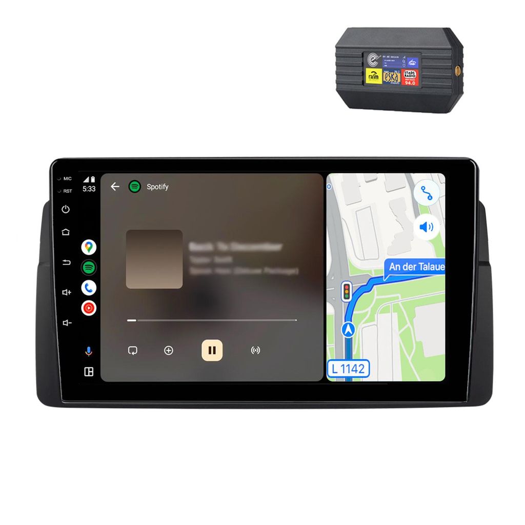 Autorádio s adaptérom DAB+ pre BMW E46 (1998–2006) – Obrázok produktu 