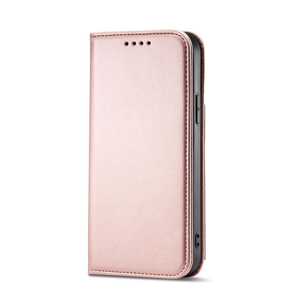 Magnet Card Case für iPhone 12 Pro Max Hülle Kartenetui Stand rosa