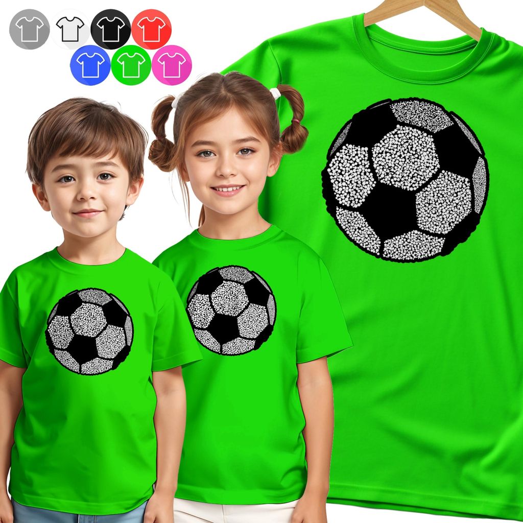 Kinder-T-Shirt Dots Ball Für Kleine Fussballer Tag Punkte - 86 Xxxs