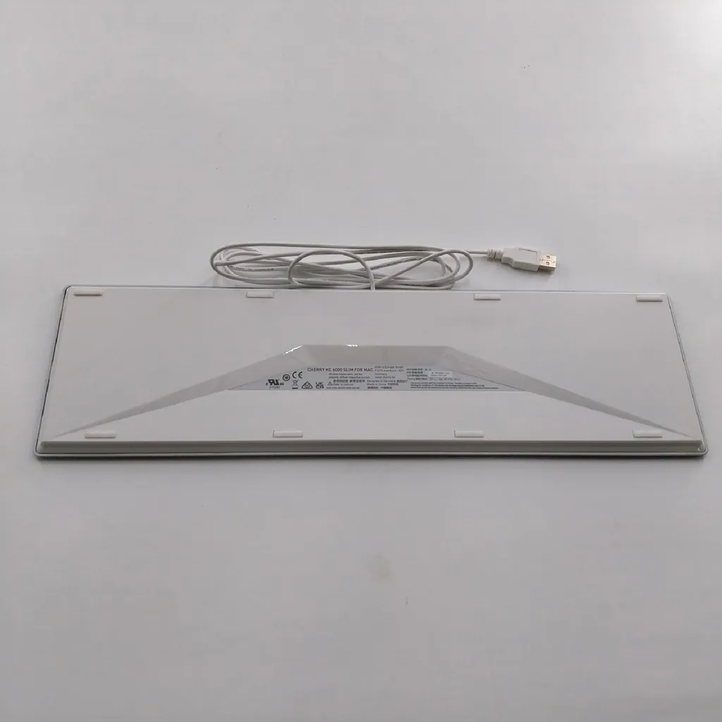 Clavier KC 6000 Slim pour Mac - Clavier filaire chiclet argent et blanc - 4