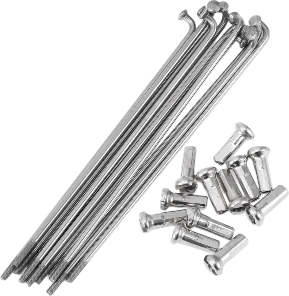 12 Set 14G Fahrradspeichen 94mm Fahrradrad Speichen 304 Edelstahl Silber Ton