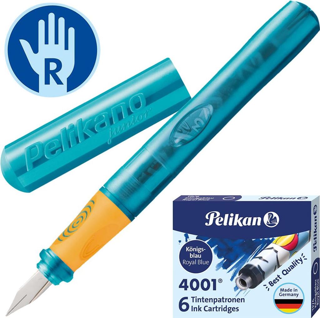 Pelikan Pelikano Junior Schreiblernfüller Set P67A türkis Produktbild 