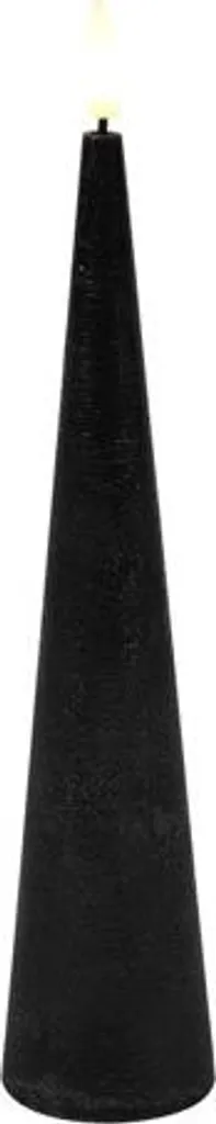 Bougie LED Rustique Noire 25cm Countryfield - Éclairage Déco Durable