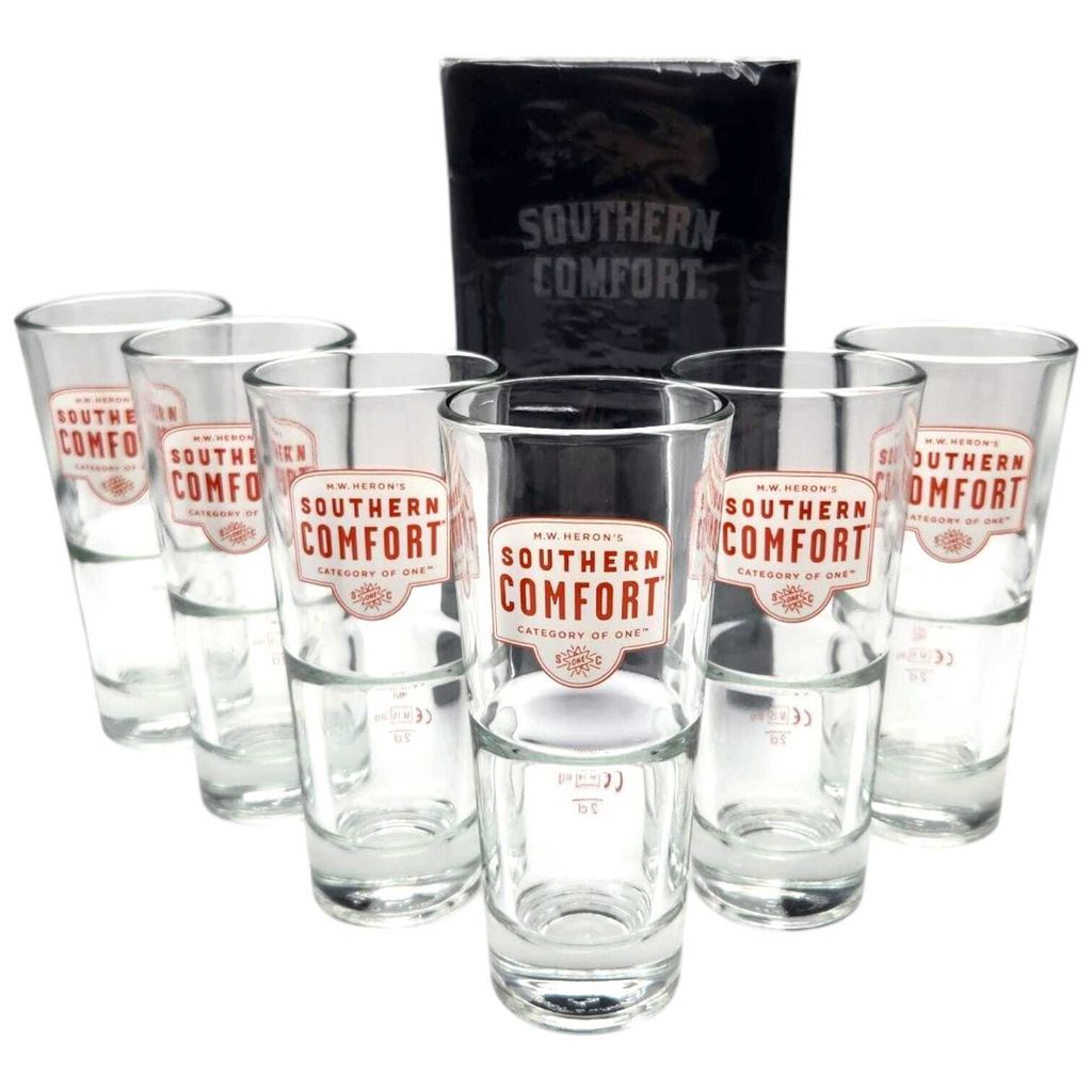 Bundle: Southern Comfort, 1x Serviettenpack + 6x Gläser