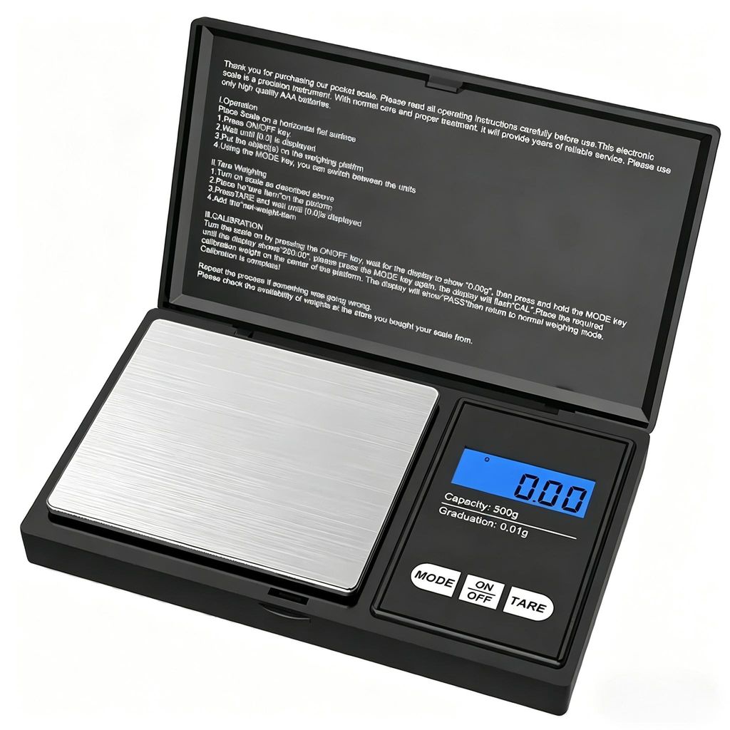Taschenwaage, Feinwaage Digitalwaage 500G/0,01G Produktbild 