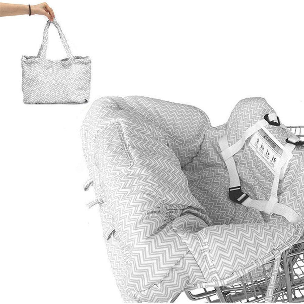 Baby-Einkaufswagen-Abdeckung – Hochstuhl-Abdeckung und gepolsterter  Einkaufswagen-Schutz für Babys – mit transparentem Telefonfenster