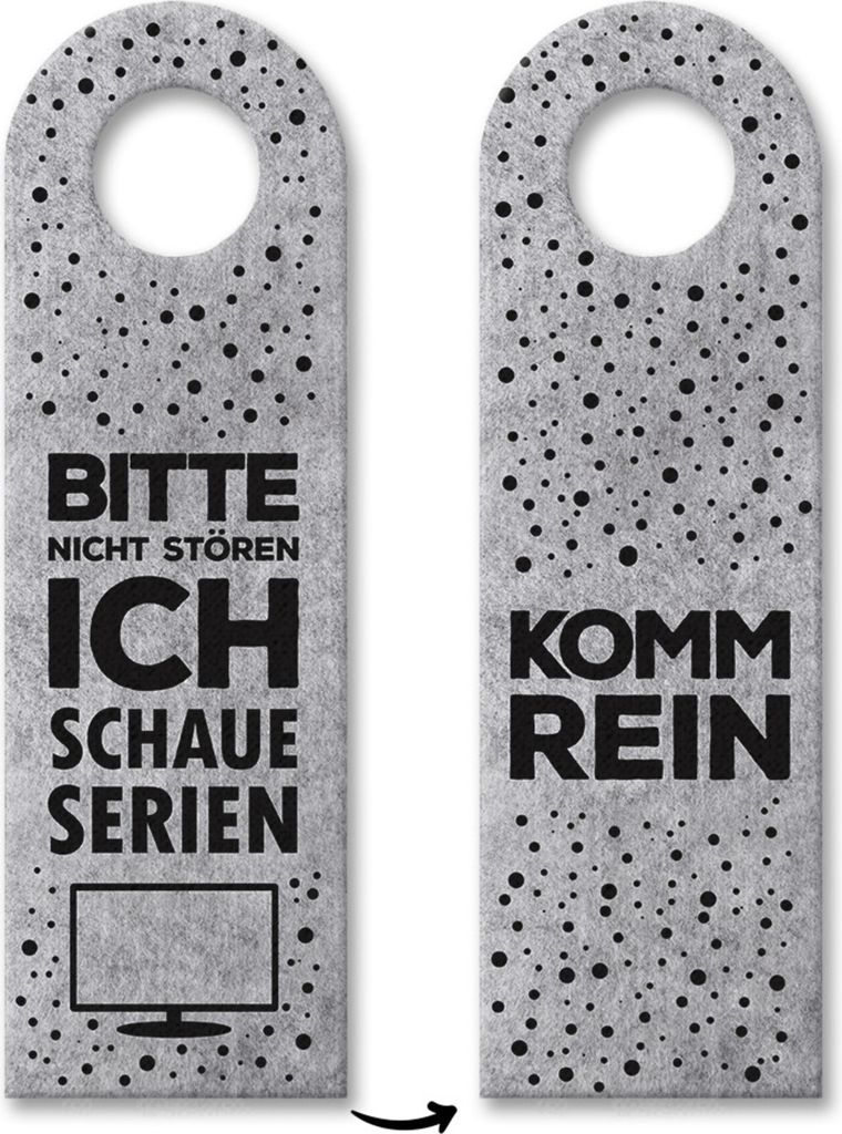 Bitte nicht stören, ich schaue Serien oder Komm rein Produktbild 