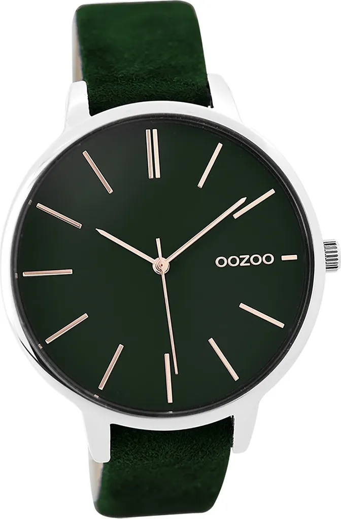 Oozoo orologio da donna in pelle orologio analogico al quarzo bracciale nero Timepieces D2UOC9213A