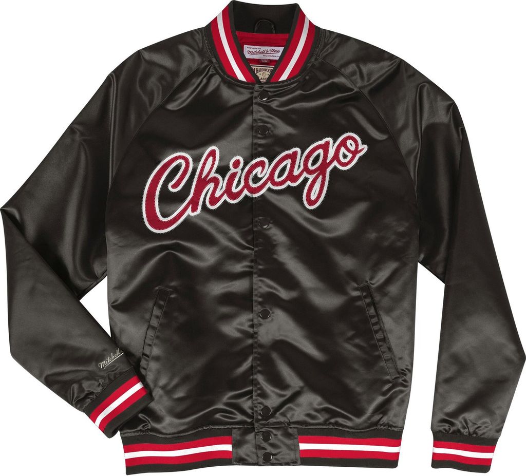 Mitchell & Ness Lightweight NBA Satin Jacket Chicago Bulls black XXL