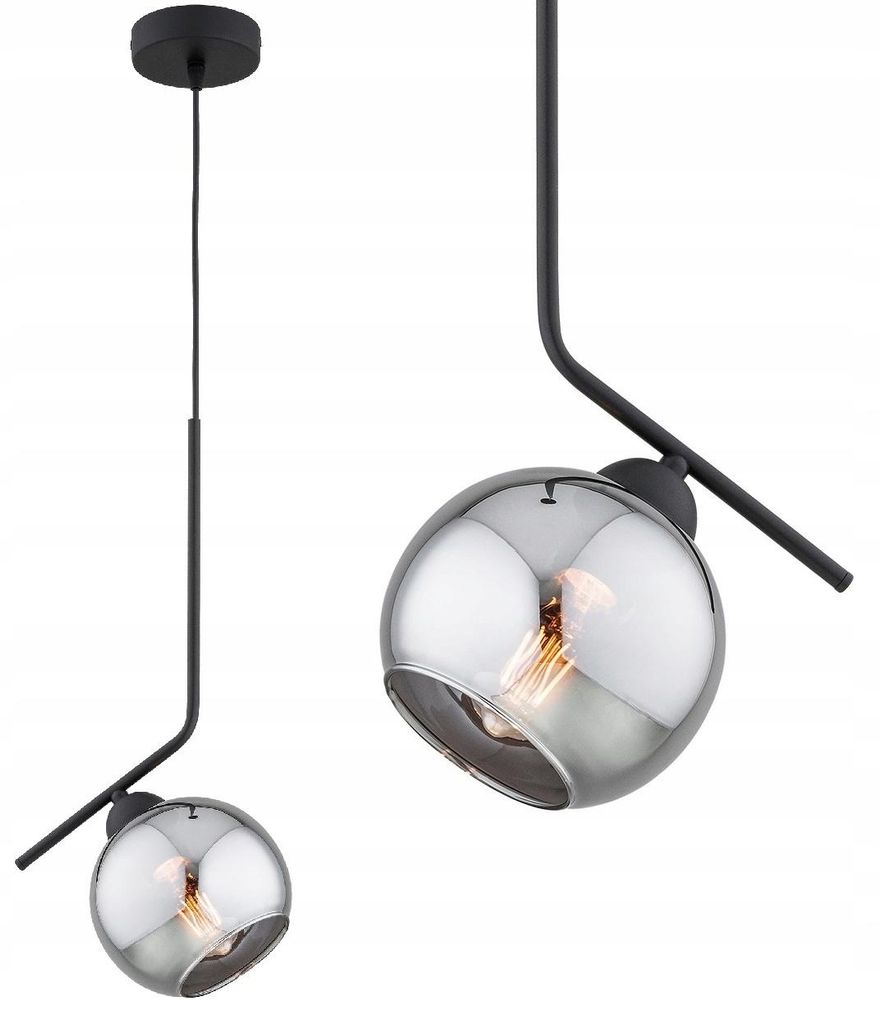 KAR-LIGHTING Pendelleuchte 1-flammig Schwarz, Glas & Produktbild 