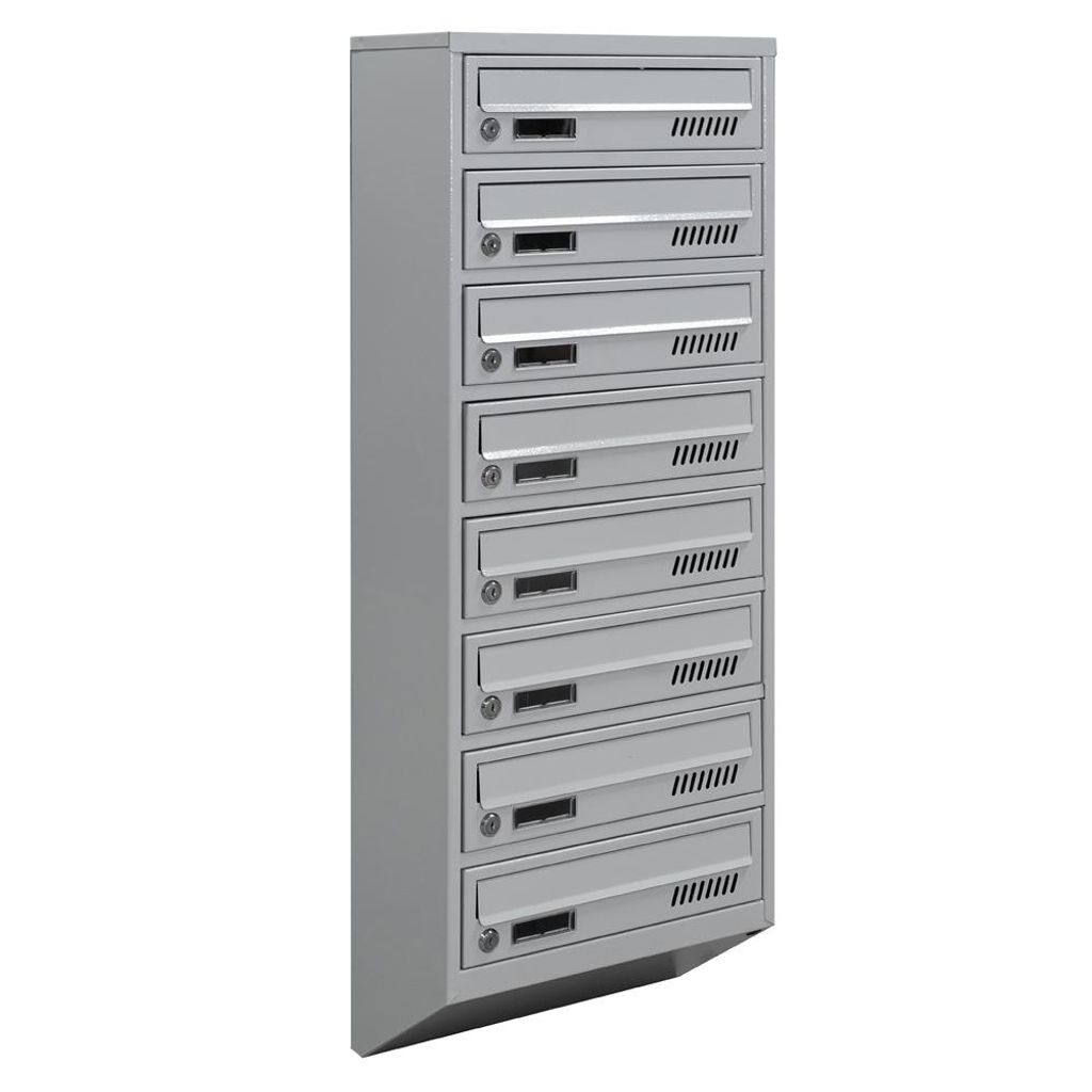 Systém poštových schránok 8-postbox GDS Euro Grey RAL 7035 Obrázok produktu 