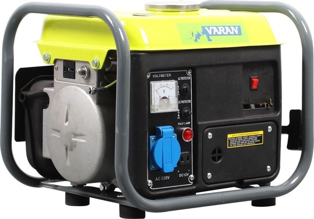 Varan Motors - 92508-2 750W tragbares Benzin Stromerzeuger, 1 x 230V, 1 x 12V