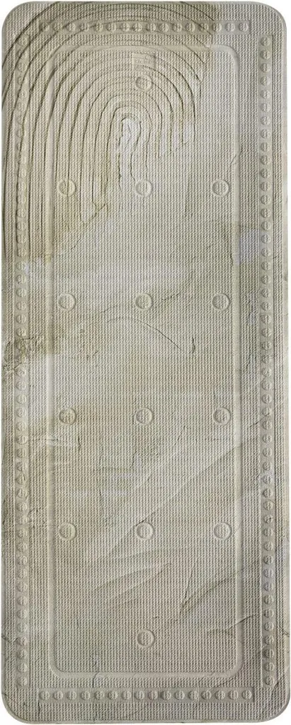 Tapis de Baignoire Antidérapant Naturel 36x92 cm - Accessoire de Bain ART