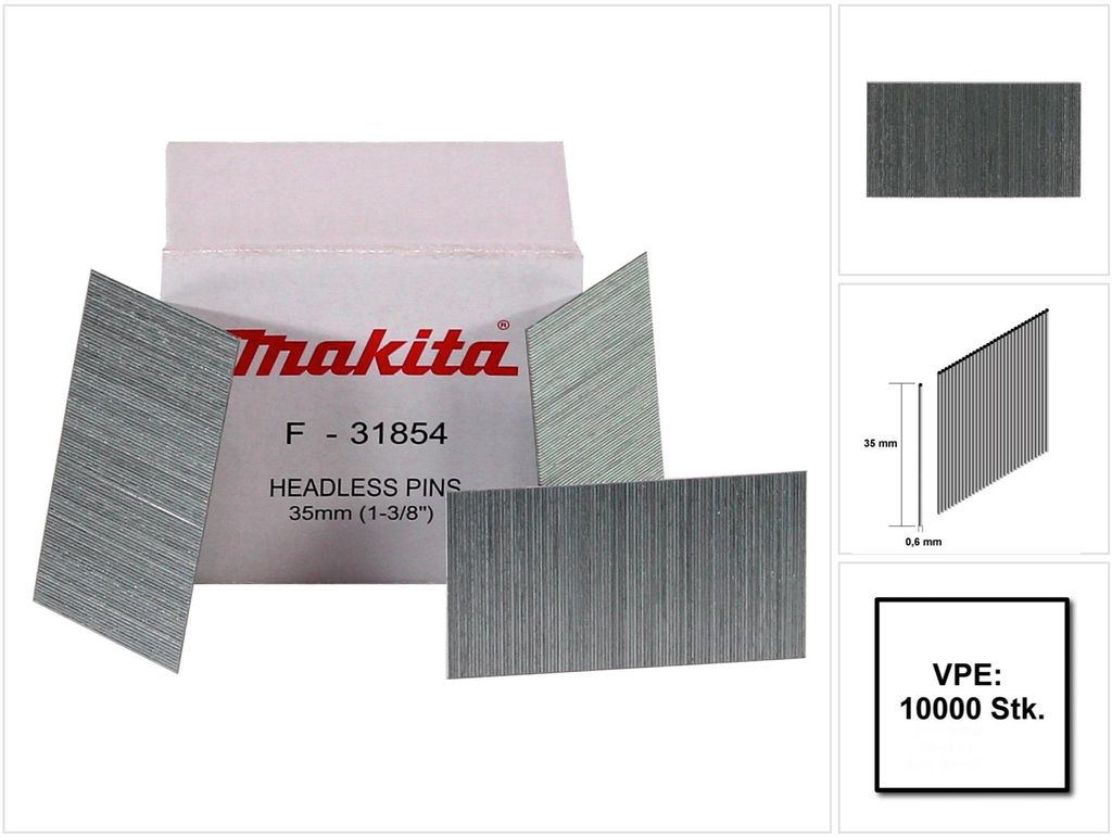 Makita F-31854, 35 mm, 10000 szt. Zdjęcie produktu 