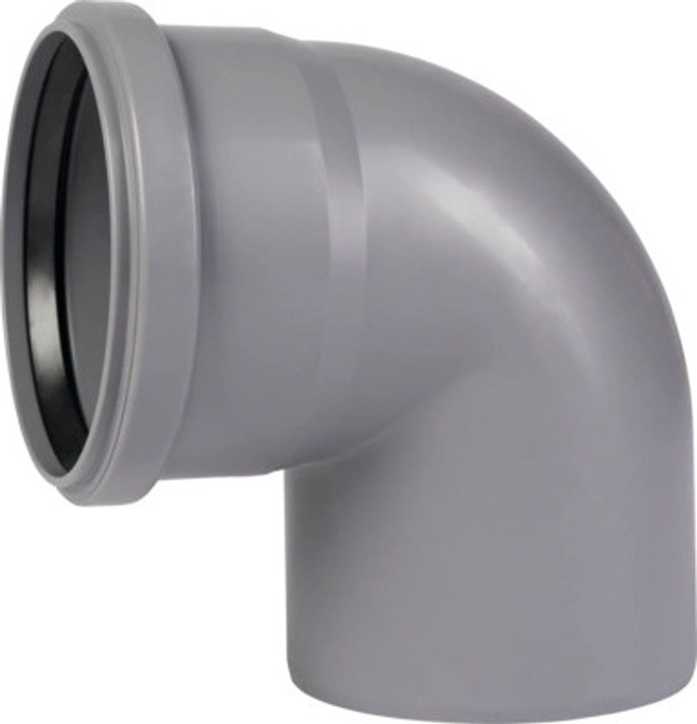 Bogen Osma HTB 87° DN 125 grau