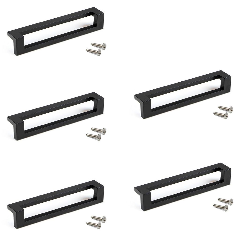Emuca Lot von 5 Möbelgriffe Ribarroja, L144mm, 128mm Produktbild 