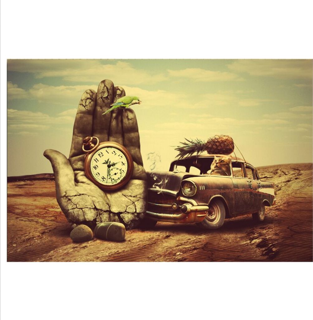 TPFLiving Kunstdruck LW-502 (OHNE RAHMEN) Poster - Leinwand - Wandbild - Hochauflösender Giclée-Druck, langlebig und hochwertig - Salvador Dali -...