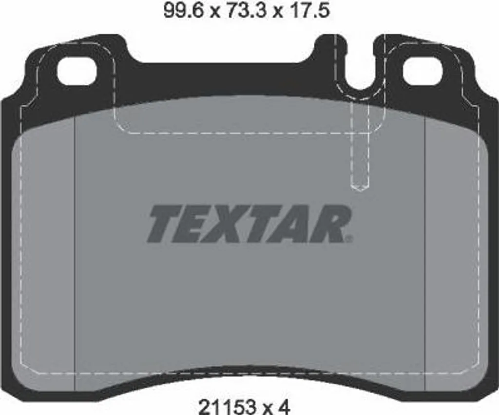 Plaquettes de frein Textar 2115307 pour Mercedes Classe E et Classe C