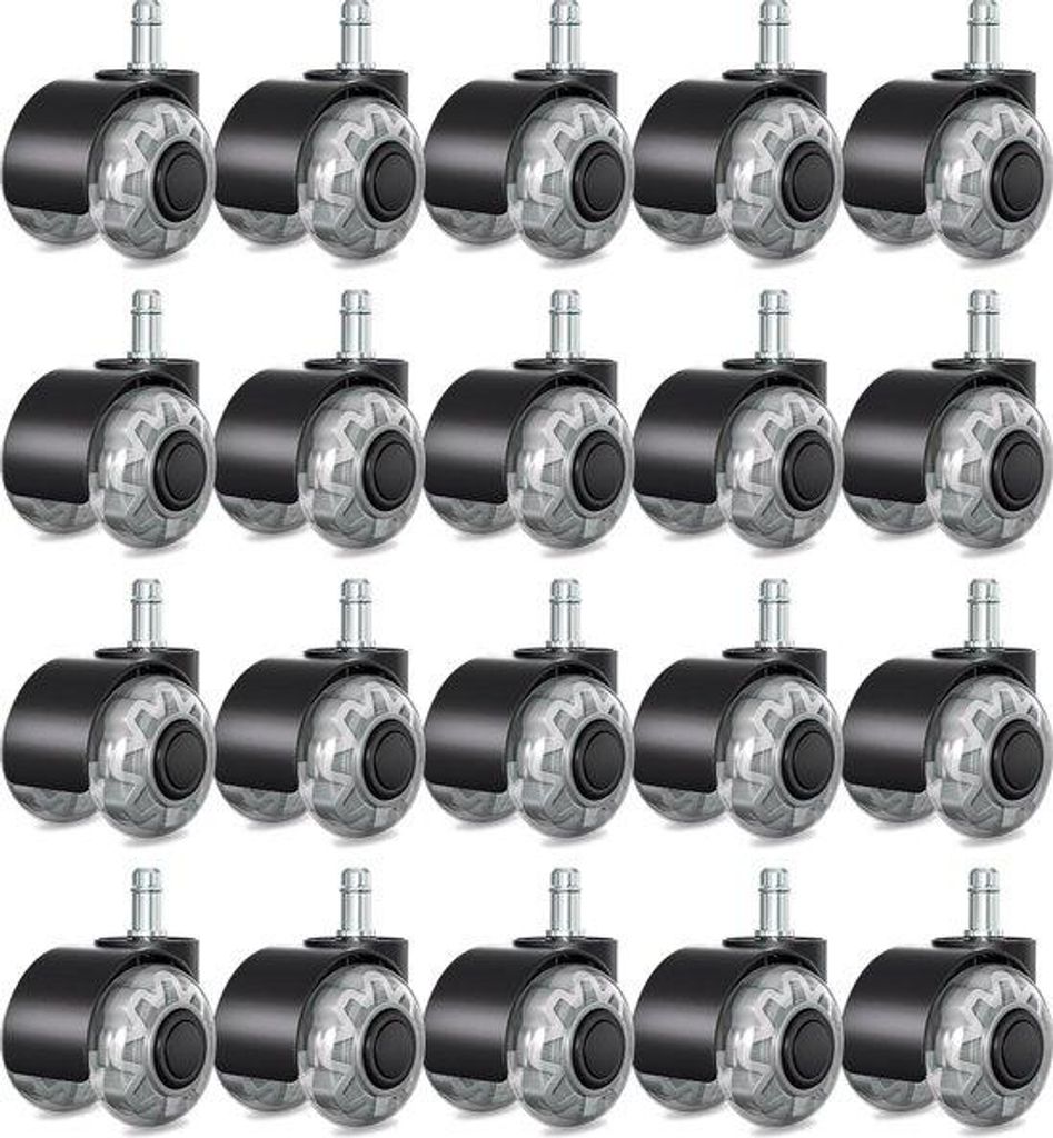 Bürostuhlrollen - 11x22mm - Set aus 20 - Für den harten Produktbild 