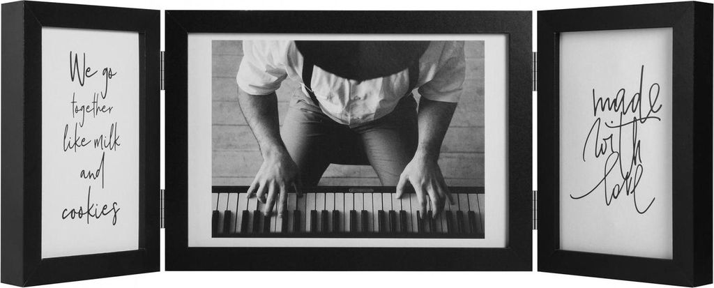 Henzo ramka drewniana podwójna Piano 3 zdjęcia 10x15 cm i Zdjęcie produktu 