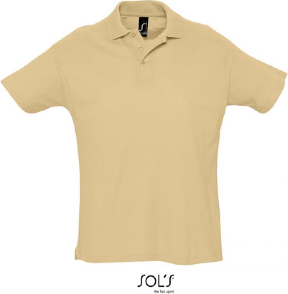 SOLs 11342 | Herren Summer Poloshirt II Seitenschlitze - Farbe: Sand - Größe: S