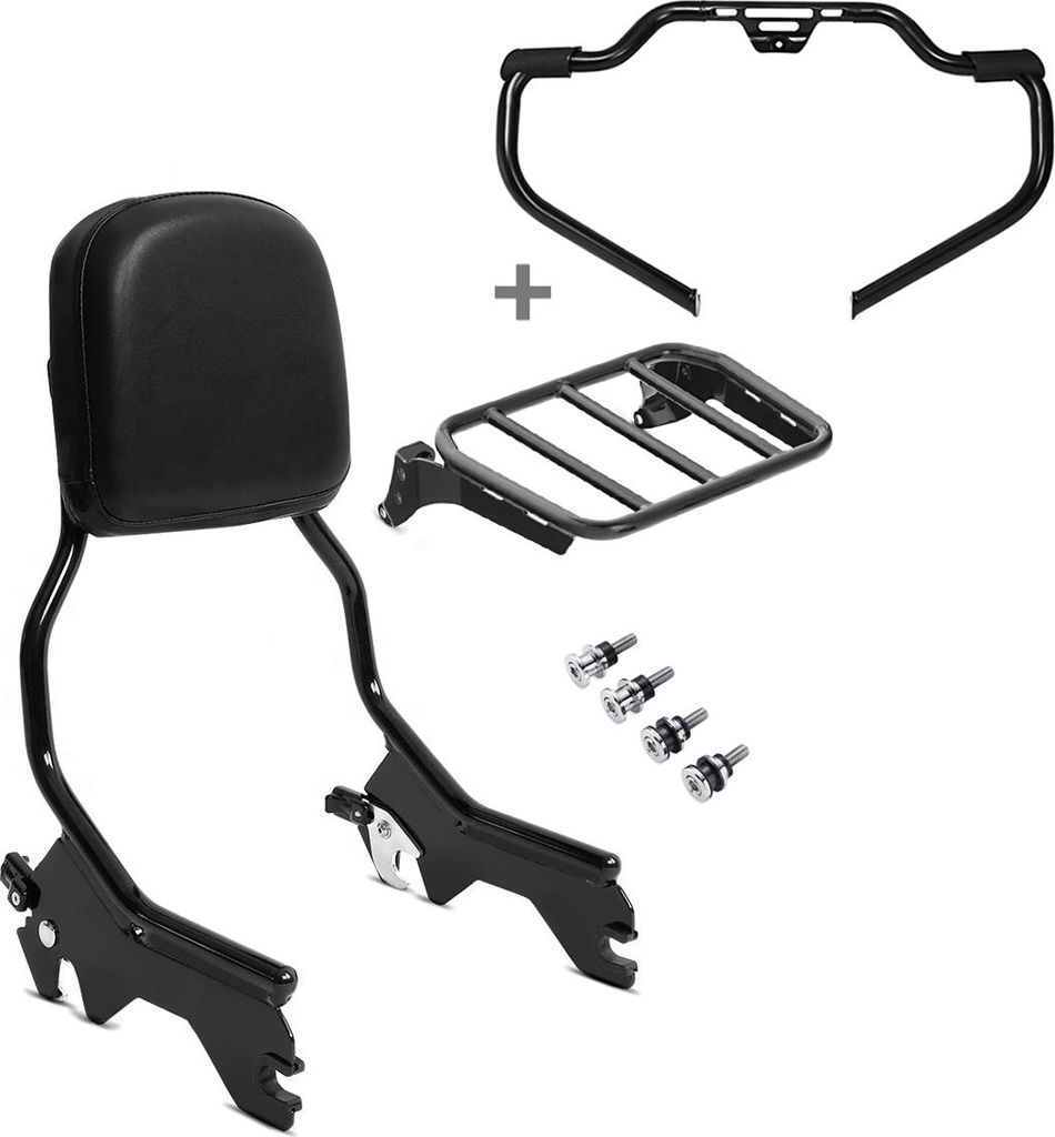 Set Sissybar + Sturzbügel für Harley Heritage Softail Classic 114 18-2