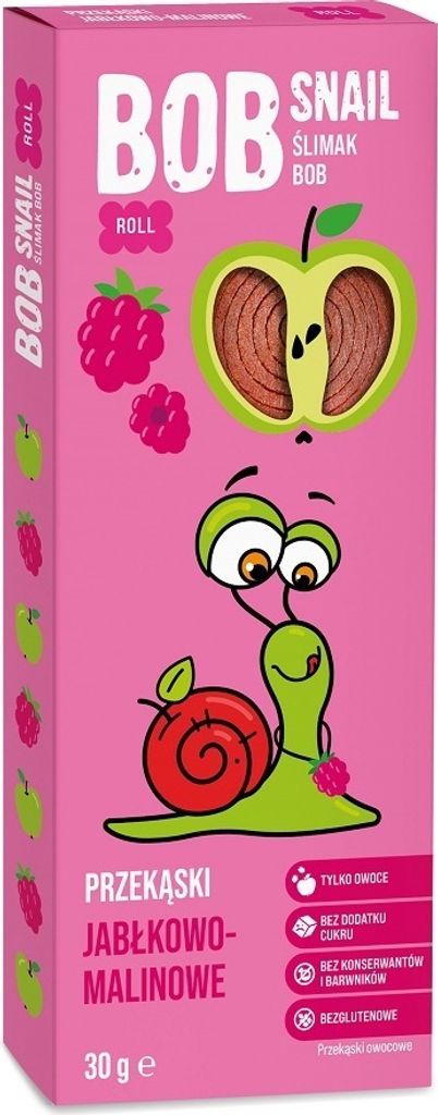 SNACK-ROLL APFEL – HIMBEERE OHNE ZUCKERZUSATZ GLUTENFREI 30 Produktbild 