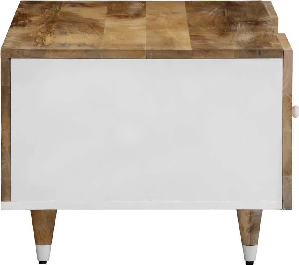 Tavolino durevole 100x54x40 cm in legno massiccio di mango - Tavolini Octo1379568 1parte - 4