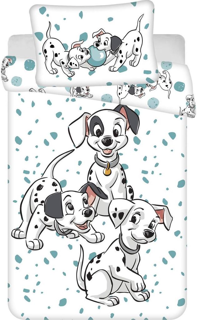 Disney Baby Wende Bettwäsche Set 101 Dalmatiner 100x135cm Produktbild 