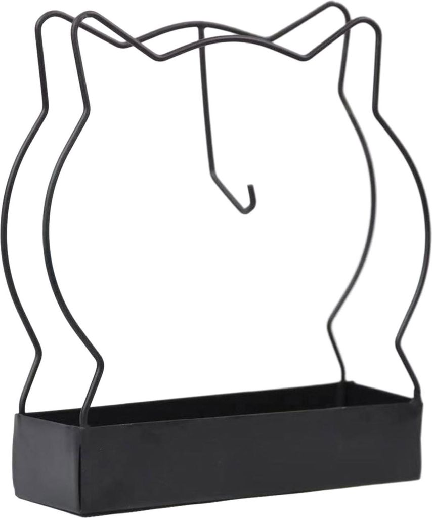 Räucherspiralenhalter aus Metall mit Aschenauffangschale, Katzenohr-Kiefernbaum-Abwehrspirale, Räucherständer, tragbare Räucherbrenner-Dekoration