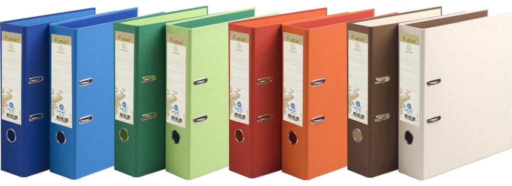 Exacompta 10x Ordner Recyclingkarton Rücken 80mm 32x29cm A4 Produktbild 