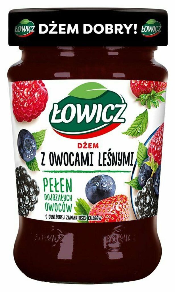 Dżem leśny Łowicz niskosłodzony 280 g Produktbild 