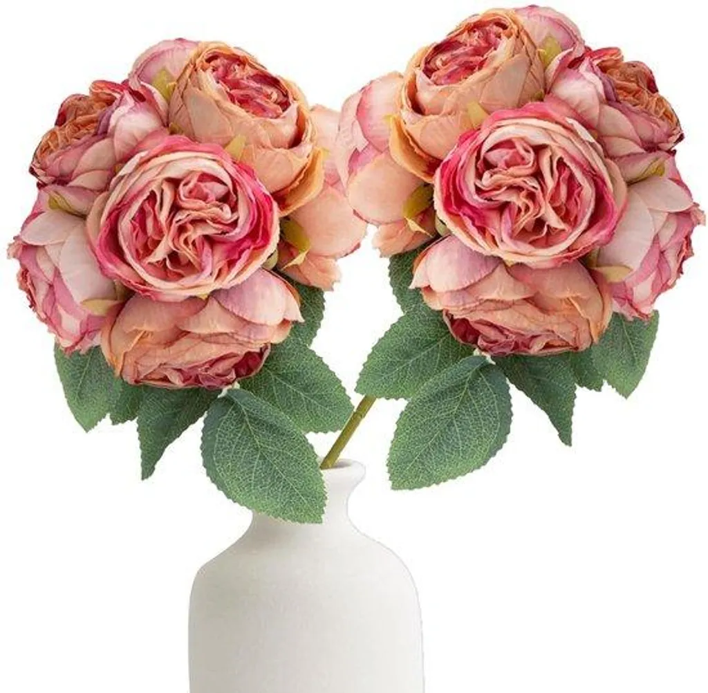 Lot de roses artificielles réalistes en mousse souple - Pack de 25 fleurs