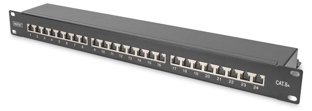DIGITUS CAT 6A, Klasse EA Patch Panel, geschirmt