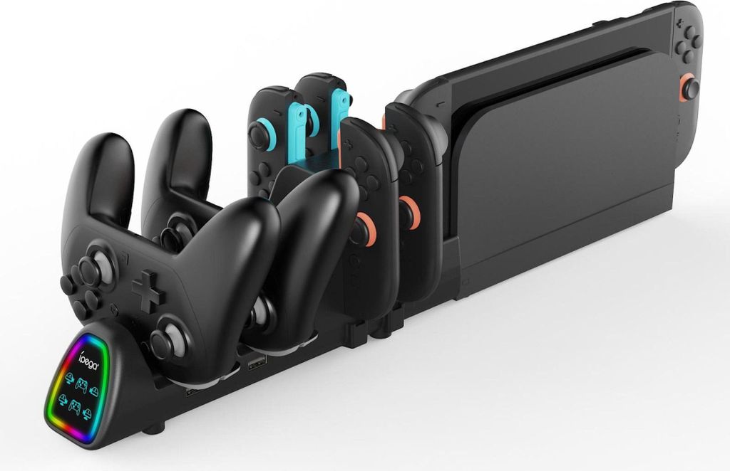 Für Nintendo Switch 2 / Switch 10-in-1 Ladestation für Joy-Con & Pro Controller