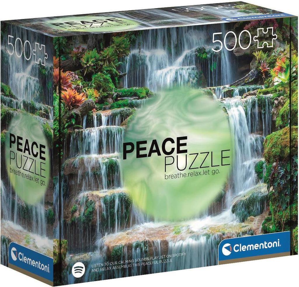 Clementoni puzzle 500 PeaceCollection TheFlow 35117 Image du produit 