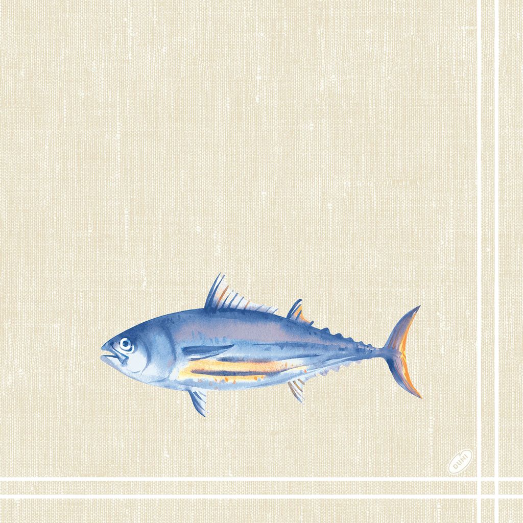 Duni Klassik Servietten 4 lagig 40 x 40cm Tide 50 Stück