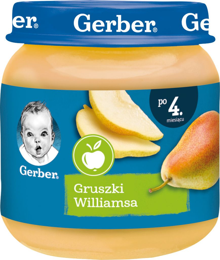 Nestle 5900452072448, Gruszka, 125 g, Słoik, 4 mies., Zdjęcie produktu