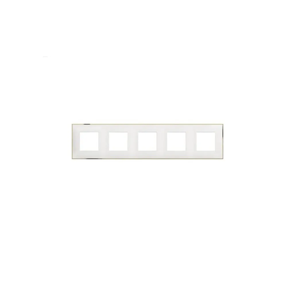 Cadre Legrand Classia 5 postes blanc chrome - Fini les plaques jaunies