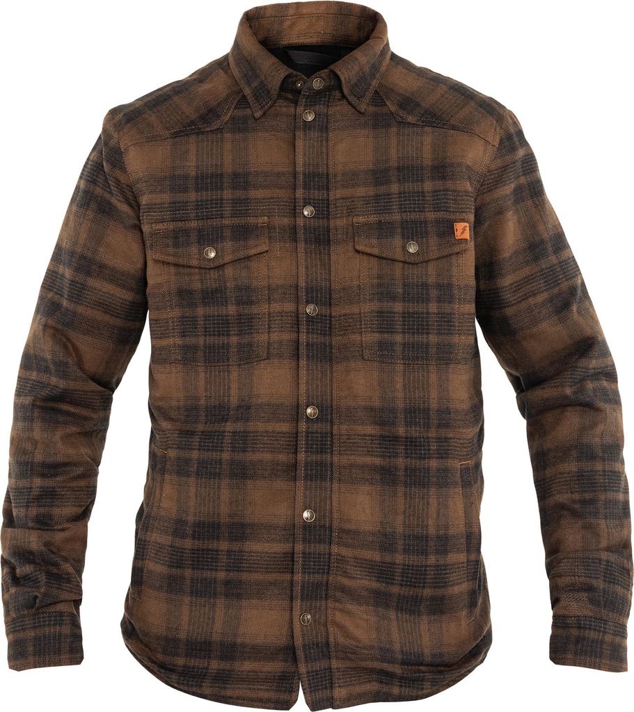 John Doe Motoshirt Hemd, braun, L